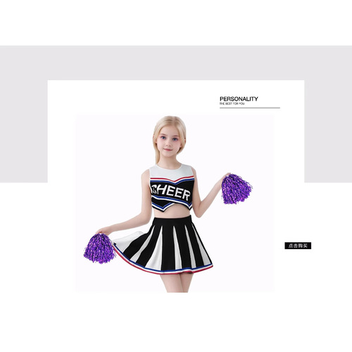 Cheerleading performance Student team competition Sports performance uniform European and American children's cheerleading costumes