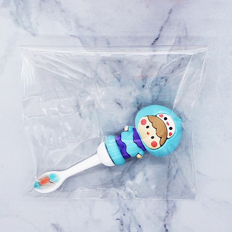 Nuevo cepillo de dientes para niños Mango antideslizante de diez mil labros de alta gama de lana suave punto lindo serie animal cepillo de dientes suministro de fabricantes