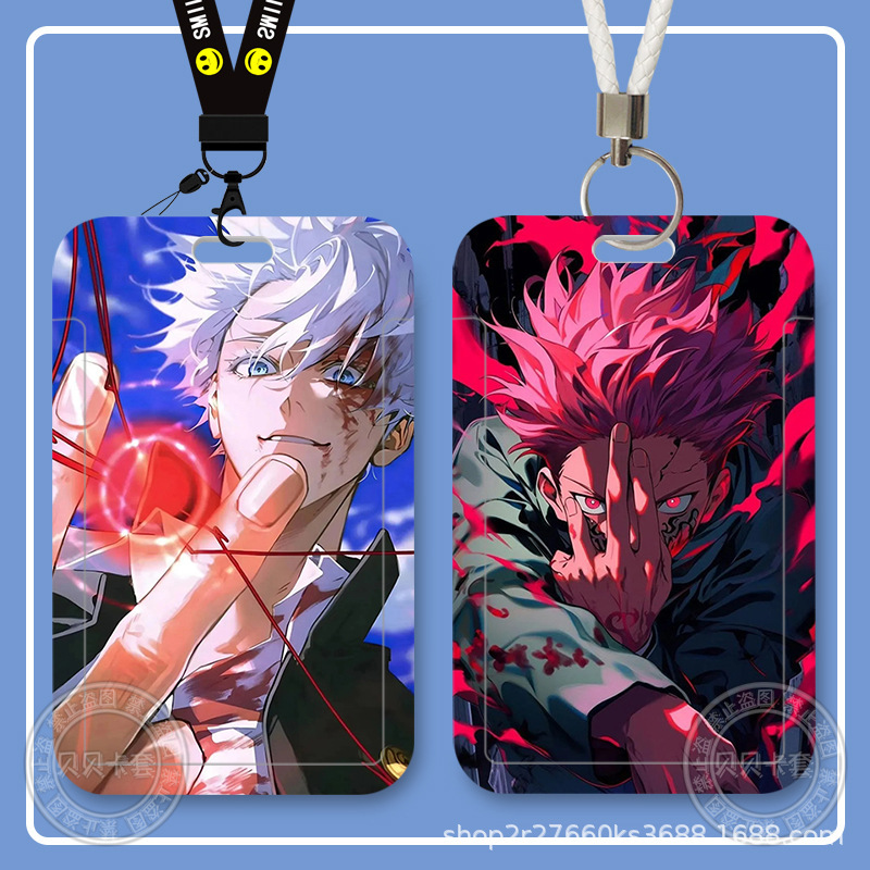 Jujutsu Kaisen Peripheral Student Slider Meal Card Bus Card Id Card Protective Cover Access Control Campus Card Holder Storage Jujutsu Kaisen Peripheral Student Slider Meal Card Bus Card Id Card Protective Cover Access Control Campus Card Holder Storage