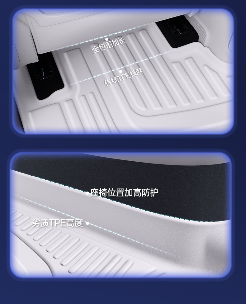 Suitable for Buick E7, Full Surround Floor Mats, Special Decorative Accessories for E7, Carpet Tpe Car Floor Mats