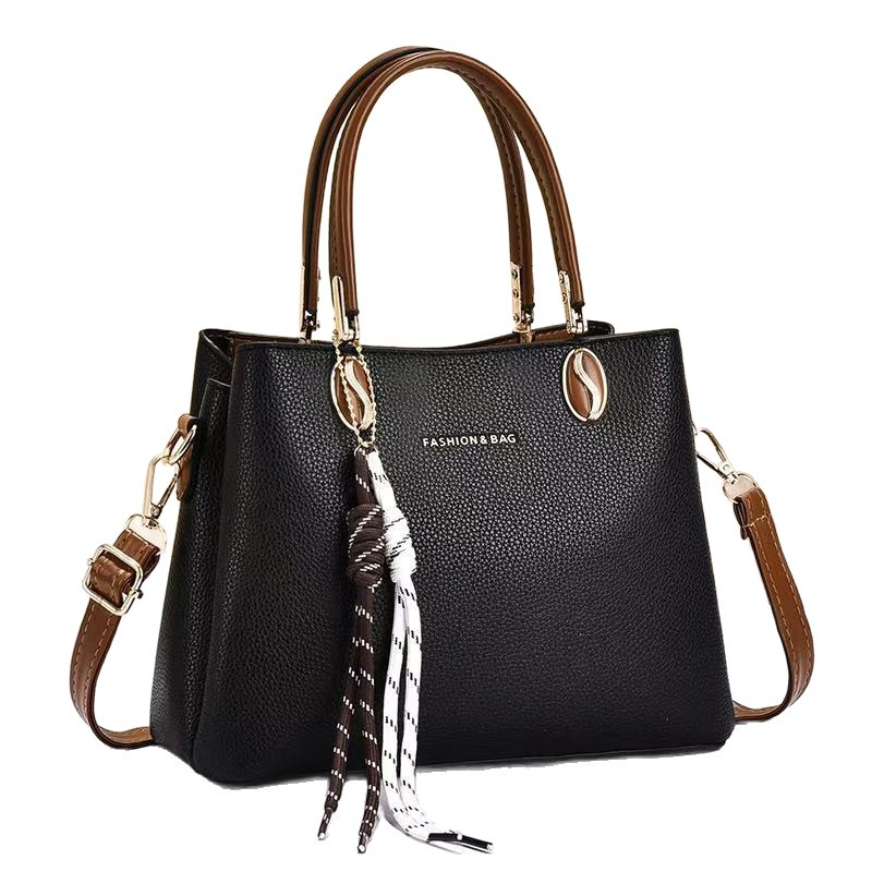 Lichi Pattern Handbag trenzado colgante mochila de viaje bolso de brazo bolso de hombro casual versátil bolso de mano