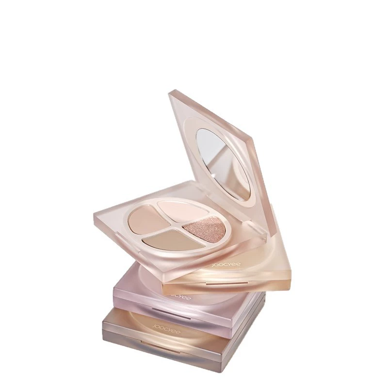 Eye shadow Joocyee, матовый праймер под макияж, палитра теней, четыре цвета, землистые оттенки