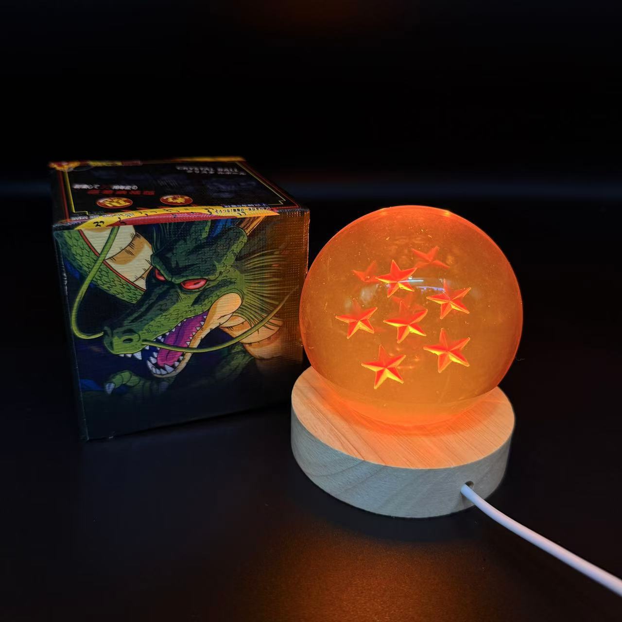 Seis estrellas + base de madera