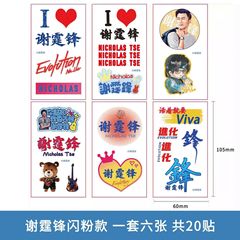 謝霆峰進化 EVOLVTION コンサートタトゥーステッカー サポート素材 ファンフェイスステッカー ハンドステッカー 防水ステッカー