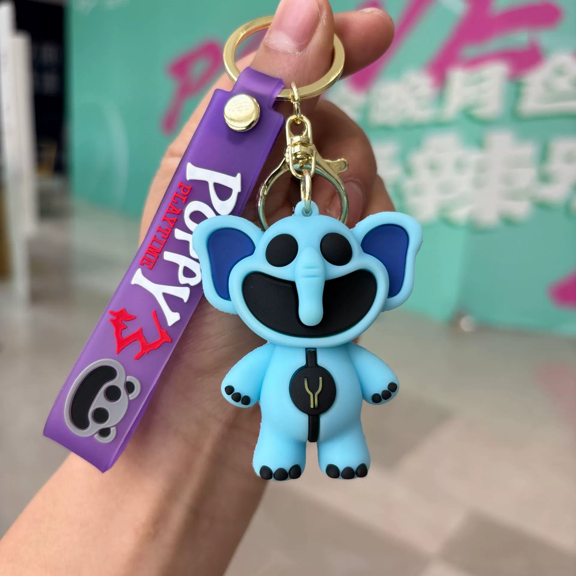 Кросс-граница Smiling Critters Bobby мультяшный брелок для ключей horror smile doll подвеска автомобильный ключ цепь