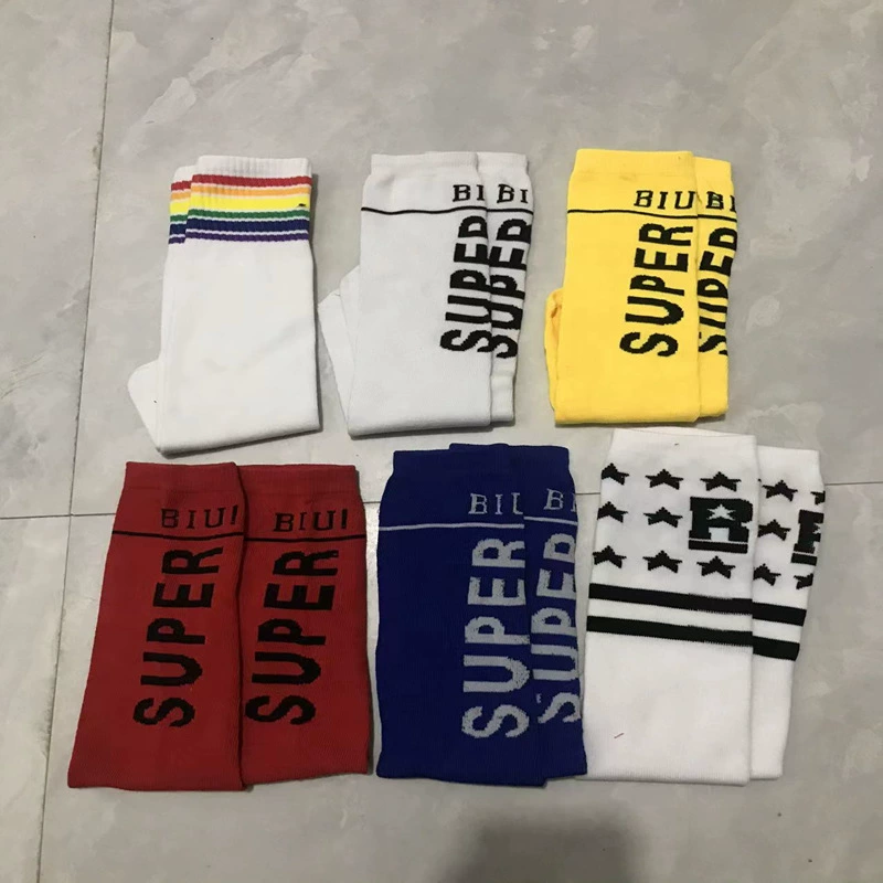 Summer demi-season knee socks for elementary school students for men and women with letters, suit, scarf, headband, mid-length