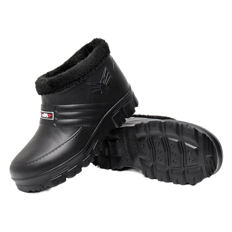 Winter waterproof cotton shoes for men and women warm lightweight EVA snow boots cold storage car wash kitchen outdoor work cotton shoes