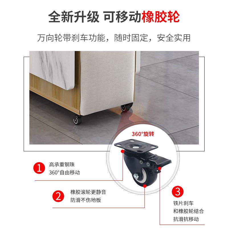 折叠餐桌家用可移动小户型多功能一桌四凳长方形桌子|undefined