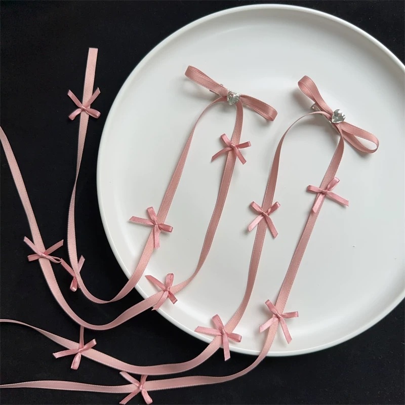 Cloth Material Vacation Classic Style Women's Bow Knot Cloth Hair Clip