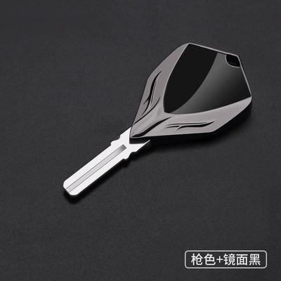 Motorcycle Key suitable for BMW R1200GS - gunmetal-mirror-black-bm-110