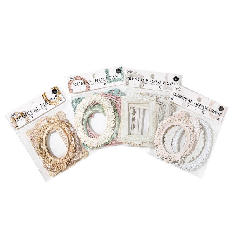 Momo papel especial Hollow Relief Collage tarjeta encuentro romántico serie retro estilo artístico diario papel base