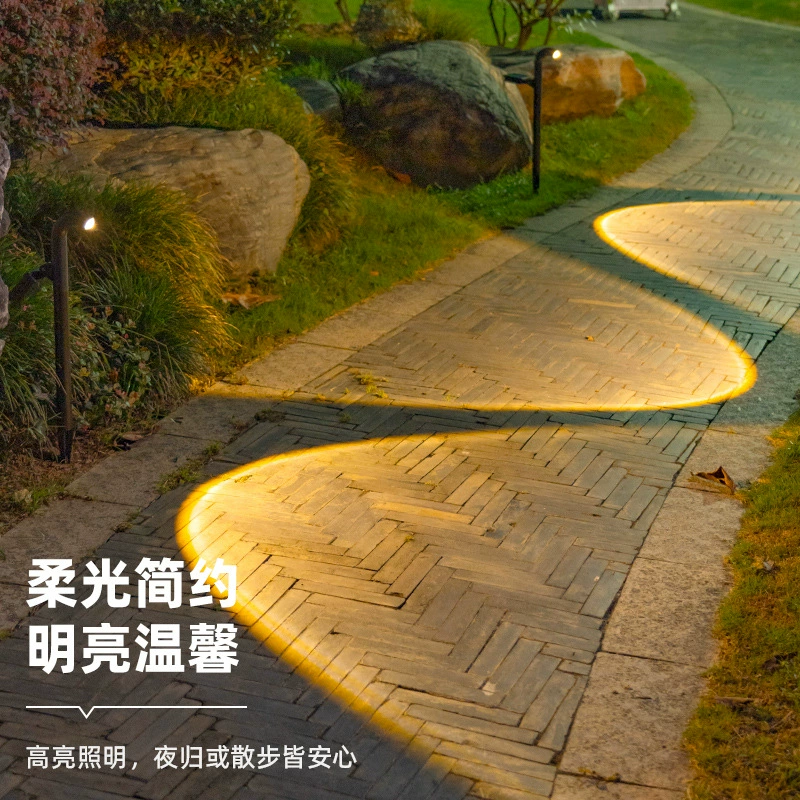Solar Lawn Light SL-508, outdoor pathway spotlight, white or warm LED, single or multi-pack