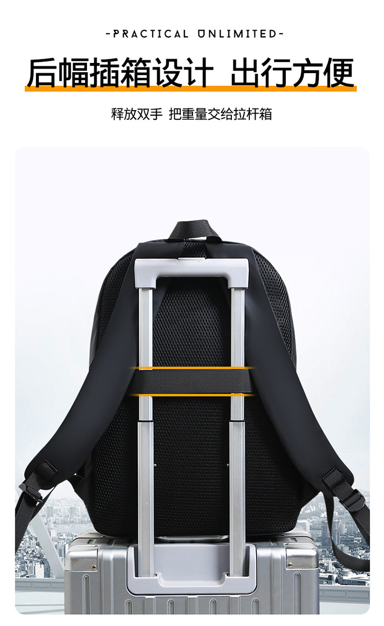 Flip cover trendy college student backpack, large-capacity multi-functional outdoor sports backpack, three-dimensional and stylish backpack undefined