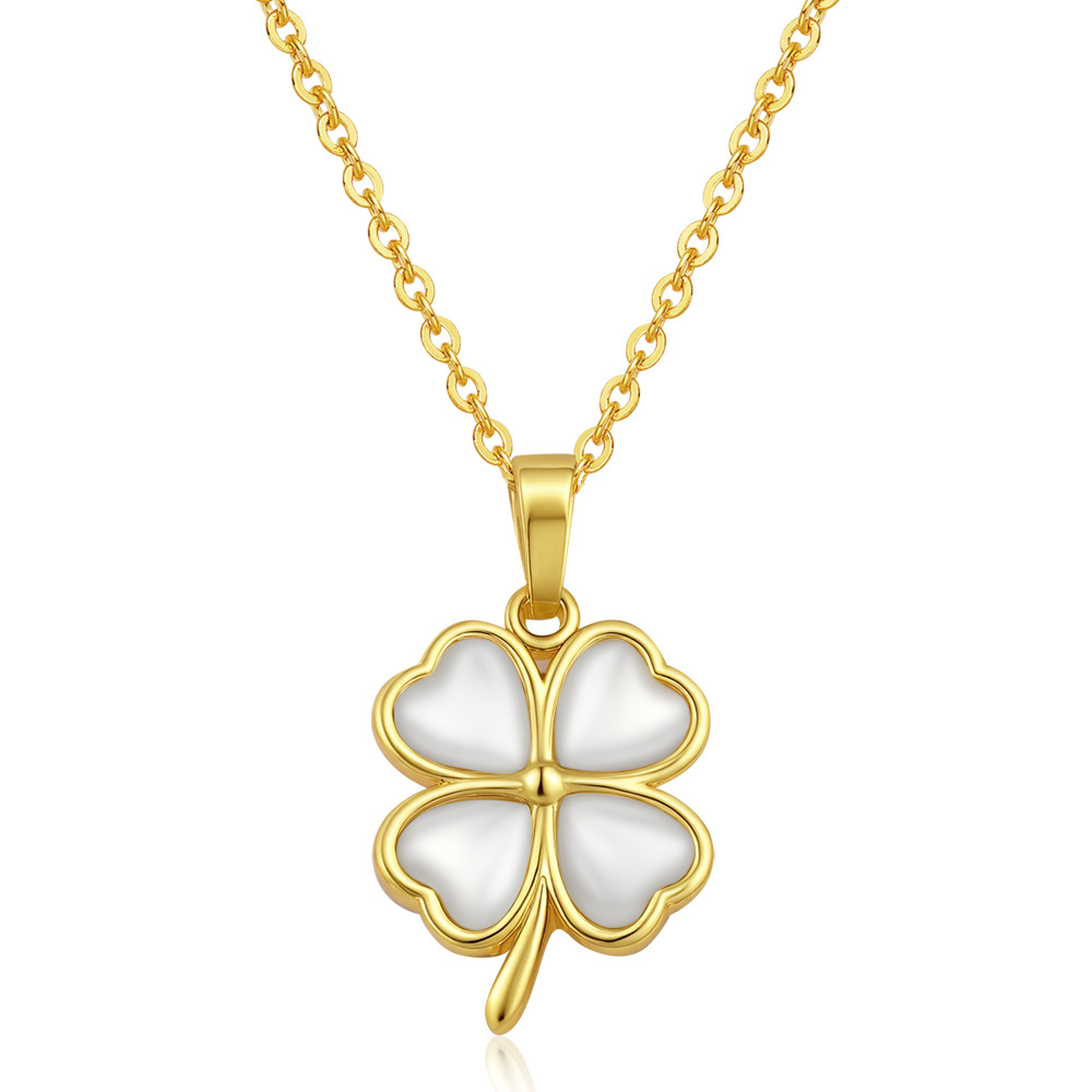 Collar de acero de colgante de oro retrógrado Mirad Wind 2025 nuevo estilo de mujer de alto nivel collar de aceite de acero de acero de collar de amor universal