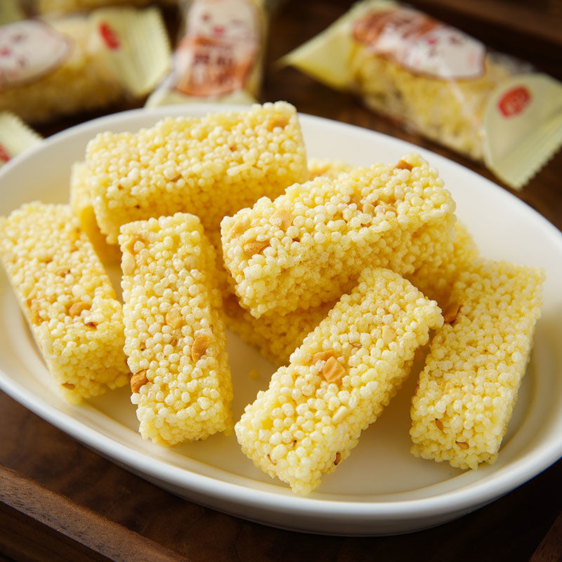 0.24一包小米酥米花酥糖獨立小包裝網紅休閒小零食糕點批發整箱