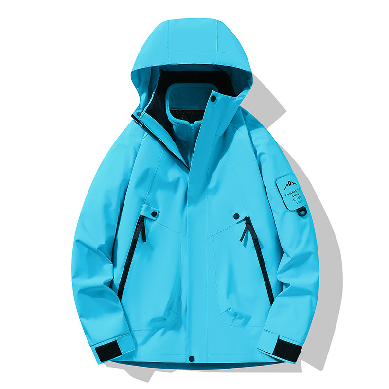 Nuevo tipo de chaqueta de asalto de cáscara blanda para hombres y mujeres al aire libre chaqueta deportiva chaqueta 3 en 1 chaqueta de montaña a prueba de viento