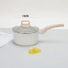 16cm milk pot+glass lid