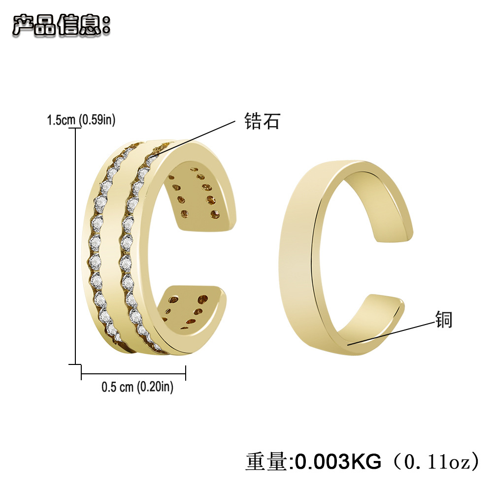 Simple Fashion Copper Inlaid Zircon Earrings display picture 1