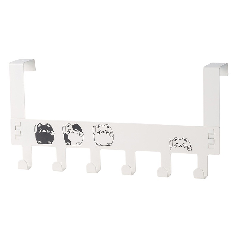 Puerta sin costuras gancho trasero hogar ponche-libre dormitorio estante de la puerta colgante de pared creativo fila percha