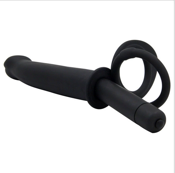 Silicone backyard anal plug 10 frequency vibration silicone simulation penis dual -pronged Amazon Speed on the Amazon Smooth WISH source