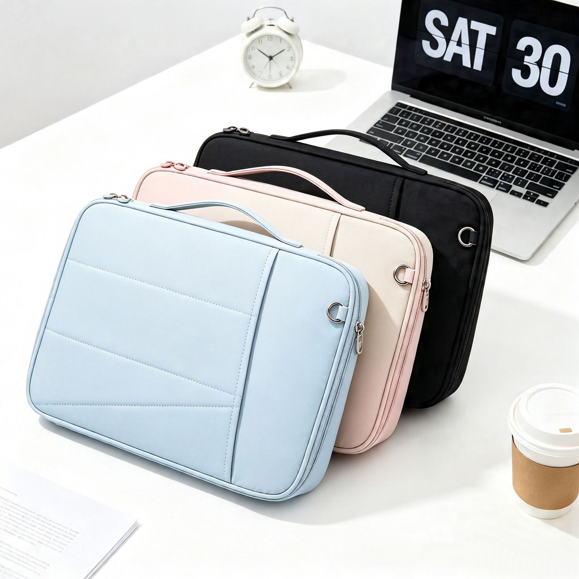 New fully-open laptop bag, tablet storage bag, iPad protective case, shockproof and anti-fall portable inner sleeve