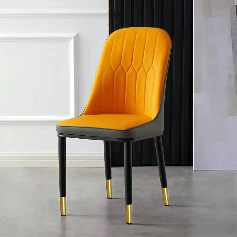 Silla de paquete suave, hotel en casa, silla de recepción de negociación, silla de respaldo de paquete suave simple moderna al por mayor, mesa y silla de comedor de ocio
