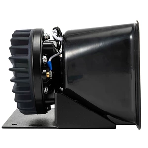 Cross-border 12V car alarm horn 200W high-pitched siren horn with square port design for heat dissipation