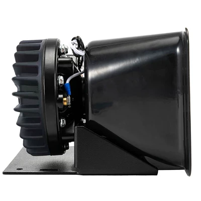 Cross-border 12V car alarm horn 200W high-pitched siren horn with square port design for heat dissipation
