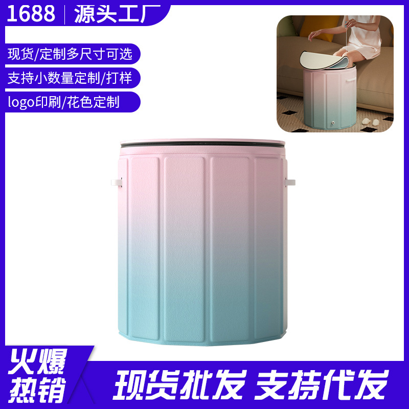 Foot Soaking Tub Home Knee-High Foldable Foot Soaking Bag Foot Basin Foot Soaking Gadget Health Portable Deep Bath Bucket