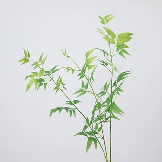 仿真竹子竹叶假花细竹毛竹枝条绿植插花花艺配材摄影婚庆道具橱窗