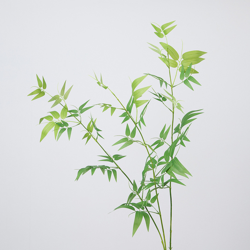 Artificial Bamboo, Bamboo Leaves, Artificial Flowers, Fine Bamboo, Phyllostachys pubescens Branches, Green Planting, Flower Arrange, Flora Matching Materials, Photography, Wedding Props, Display Window