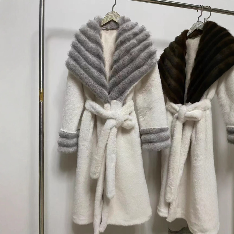 2025 New Elegant High-End Lazy Rabbit Chinchilla Autumn and Winter Imitation Mink Fur Coat Outer Jacket for Women 2025 New Elegant High-End Lazy Rabbit Chinchilla Autumn and Winter Imitation Mink Fur Coat Outer Jacket for Women