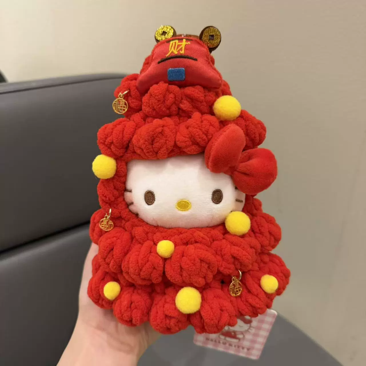 Hello Kitty, sanrio, оригинальная плюшевая подвеска, кукла, брелок, украшение сумки