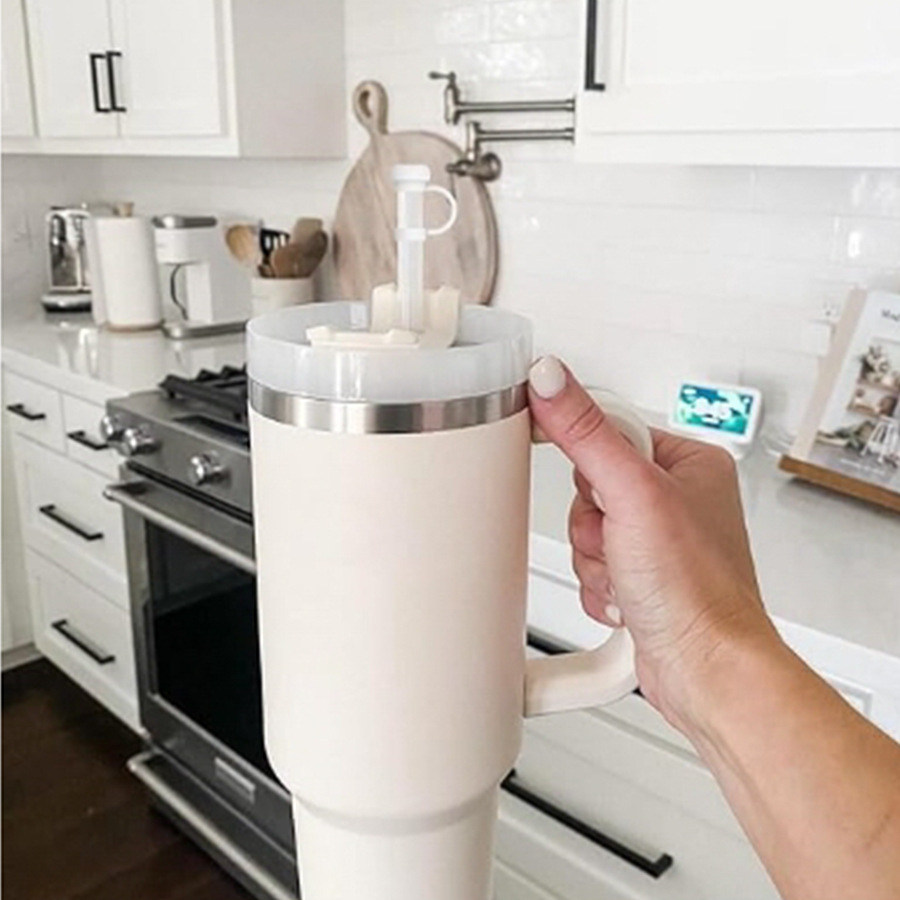 Cross-border ins paja de silicona simple cubierta de polvo 10mm paja tapón a prueba de fugas taza de vacío paja taza accesorios de paja