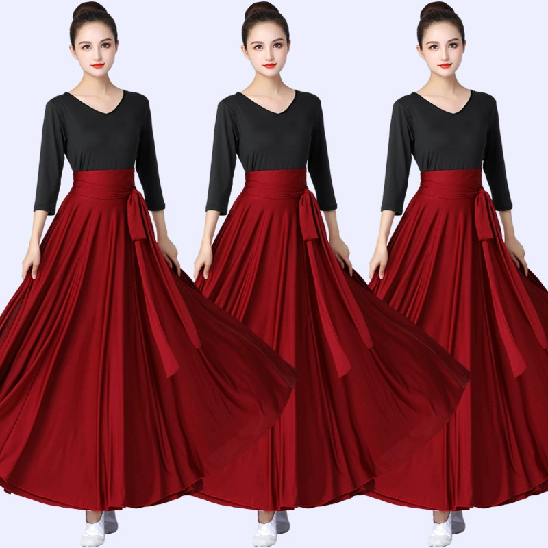 Монгольский танцевальный костюм Wanjiang актерский костюм тренировочная юбка