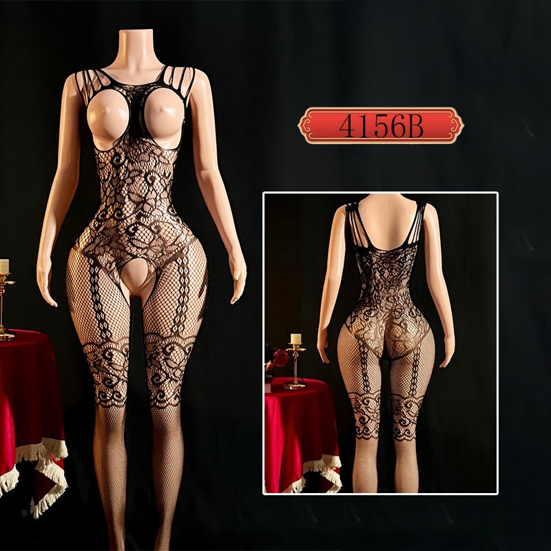Yue mariposa transfronteriza europea y americana pasión seducción de ropa interior calcetines negras uniformes coqueteando 4156A image 3