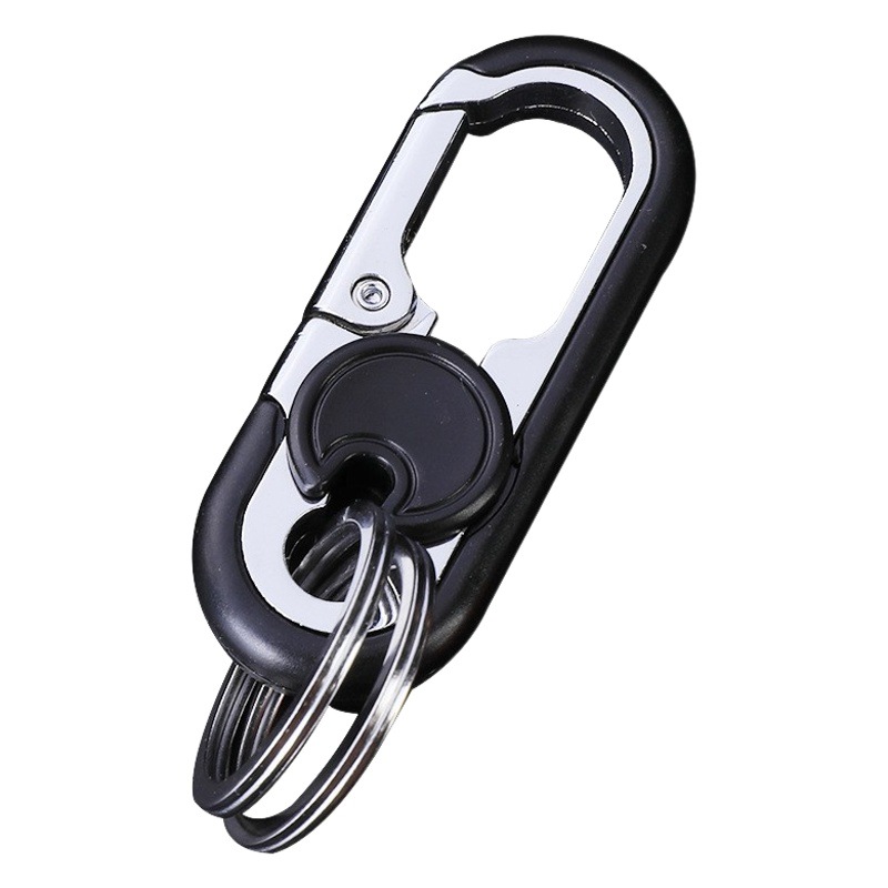 Celebridad de Internet Nueva moda hombres negocio coche llavero Comercio exterior transfronterizo de alta gama metal cintura colgante llavero al por mayor