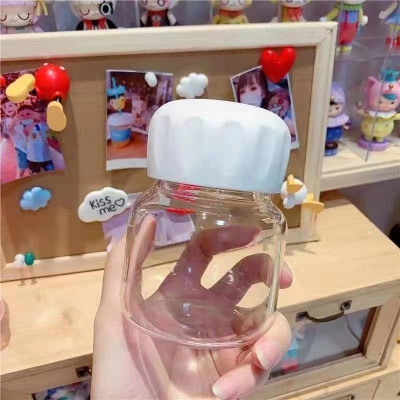 INS Internet celebridad agua Taza resistente al calor a prueba de explosiones de vidrio borosilicato estudiante Mini taza de leche Linda taza de grasa de vidrio