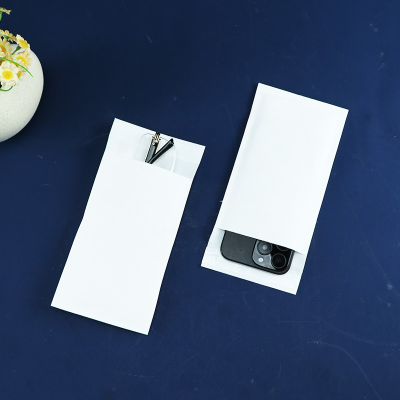 长纤维纸袋木纤维纸袋高密度木浆纤维加厚棉纸袋无塑手机包装纸袋