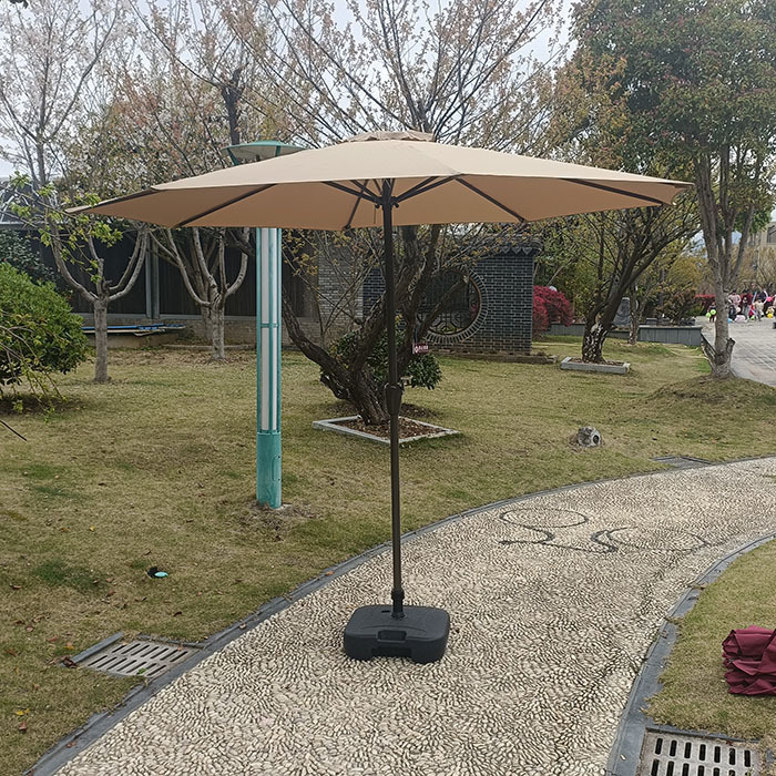 Paraguas al aire libre patio al aire libre jardín mitad de paraguas solar camping cabina de seguridad paraguas