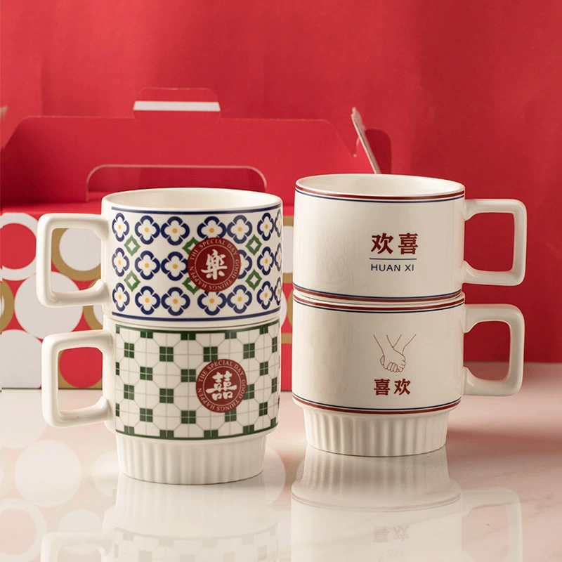 Wedding mug a pair couple mugs wedding engagement gift for the newlyweds best friends couple mugs gift set souvenir