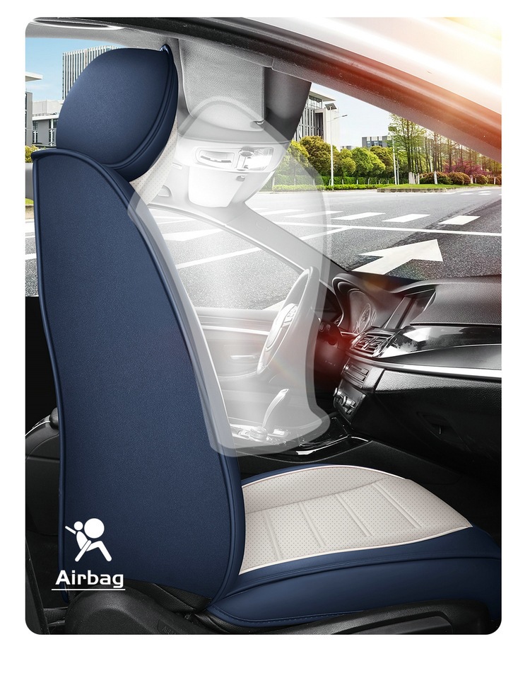 New Foreign Trade Full Leather Car Seat Cushion, Car Seat Cover, Four-Season Full Surround Car Seat Cushion, Temu Amazon Factory