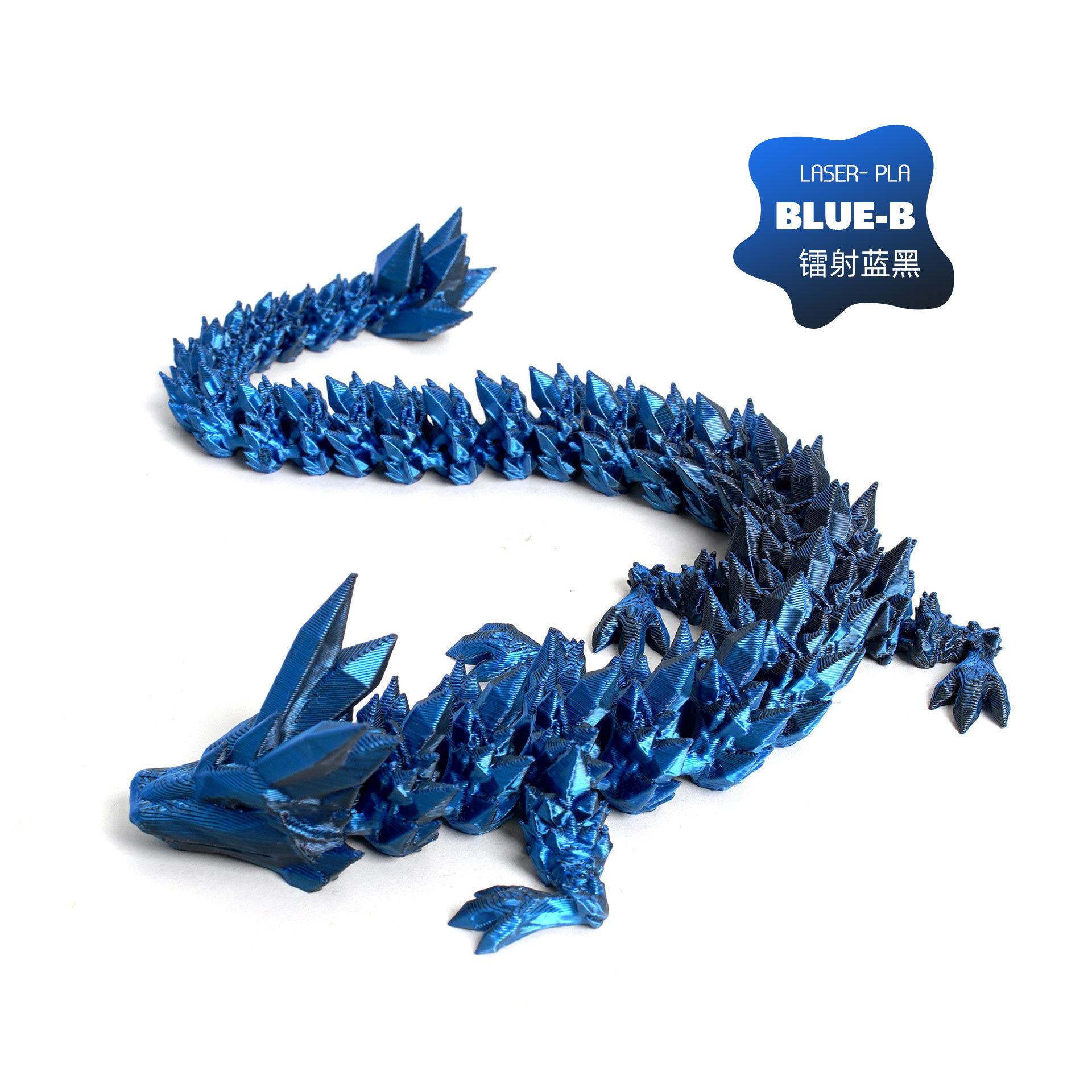 Impresión 3D de cristal dragón ornamentos hechos a mano actividades articulares juguetes de dragón artesanías China dragón huevo al por mayor transfronterizo