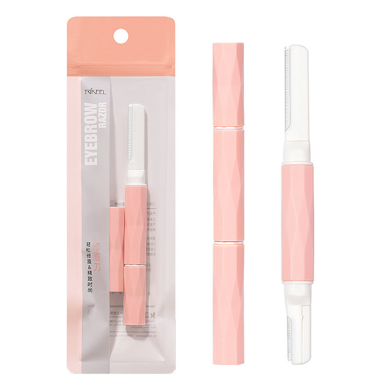 Chuan Qier double-headed eyebrow trimmer sharp macro eyebrow scraper beginner safety eyebrow trimmer tool eyebrow scraper blade Chuan Qier double-headed eyebrow trimmer sharp macro eyebrow scraper beginner safety eyebrow trimmer tool eyebrow scraper blade