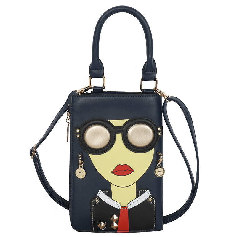 345g Weight Cotton Lining Material Sewing Thread Fashion Element Zipper Closure Type Single Shoulder Strap Strap Type Crossbody Bag Bags Type Casual, Shopping Occasion Pu Leather Material Human Pattern All Seasons Season Women's Gender Streetwear Style Square Shape Medium Size Women's Medium Pu Leather Human Streetwear Sewing Thread Square Zipper Crossbody Bag 152