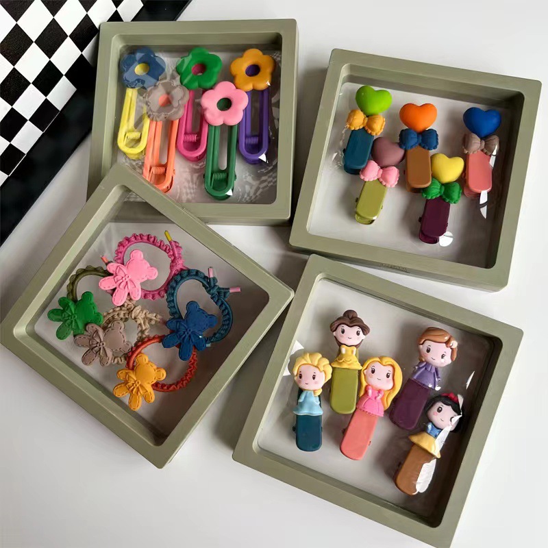 Cartoon Style Doll Resin Flowers Hair Clip 1 Set display picture 3