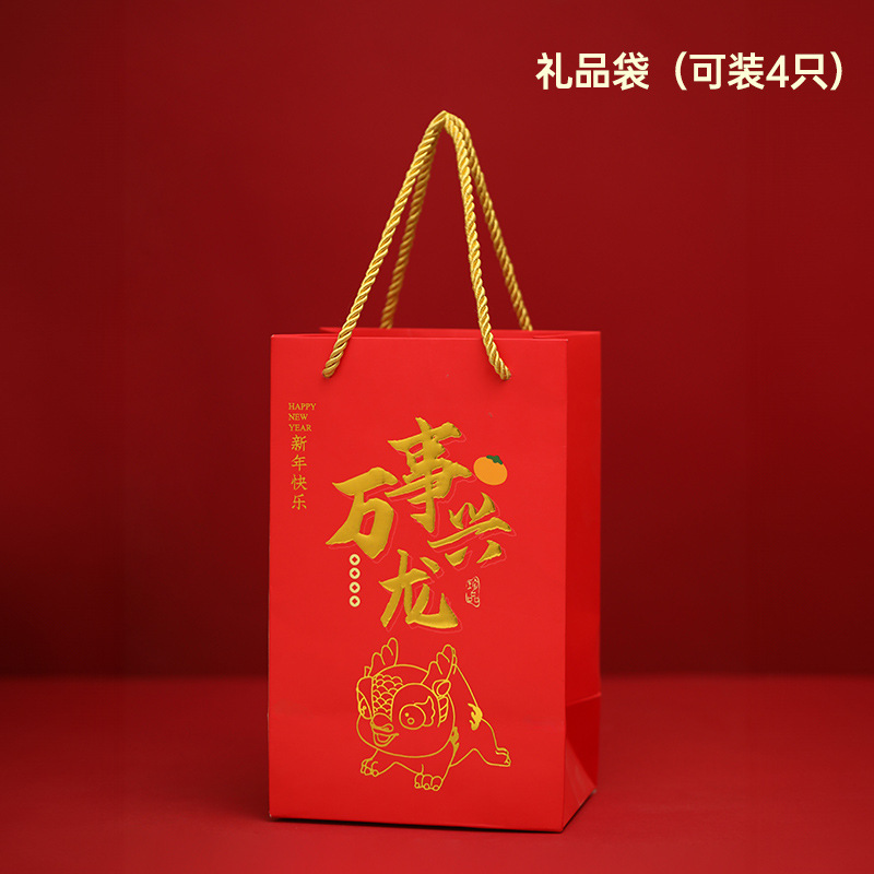 Cultural creativo afortunado dragón ciego caja decoración nacional moda zodiaco dragón año hecho a mano creativo festivo regalo de vacaciones regalo de año nuevo