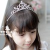 Cute children's shiny headband, hair accessory, small princess costume, children's clothing