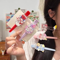 可爱围裙眼镜kt猫无痕夹鸭嘴夹化妆夹少女心发卡甜美少女发夹发饰