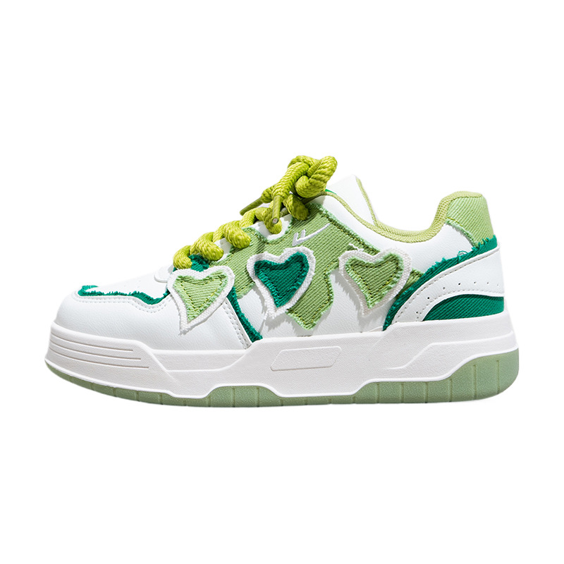 Retirada jeans azul casual zapatos de skate versátiles primavera y otoño 2026 amor zapatos de diseño de dopamina zapatos de suela gruesa para mujeres